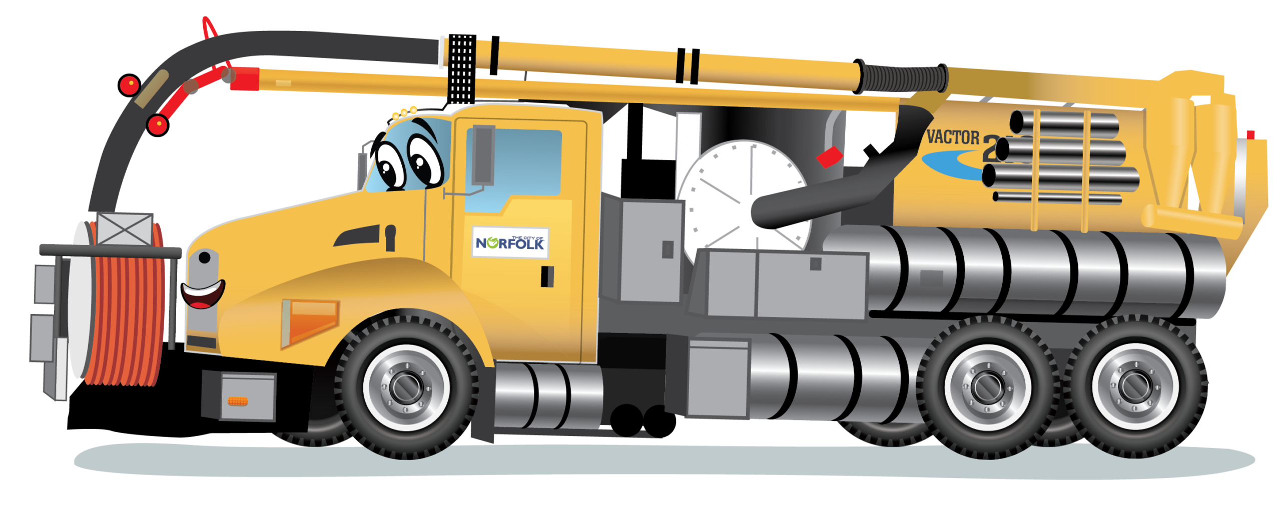 Vactor Truck Illustration